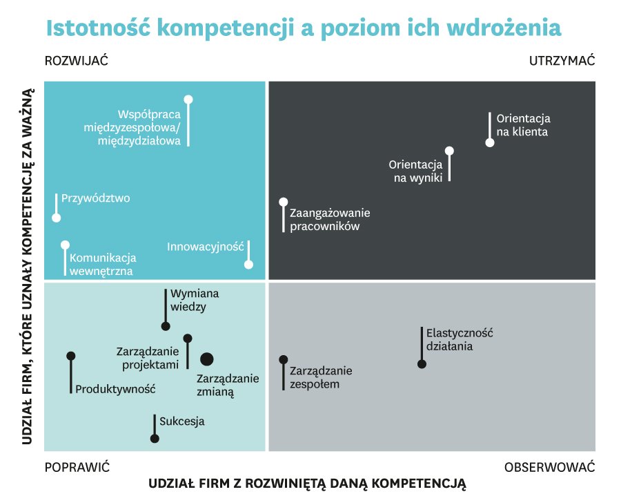 Jakie kompetencje wpływają na realizację strategii