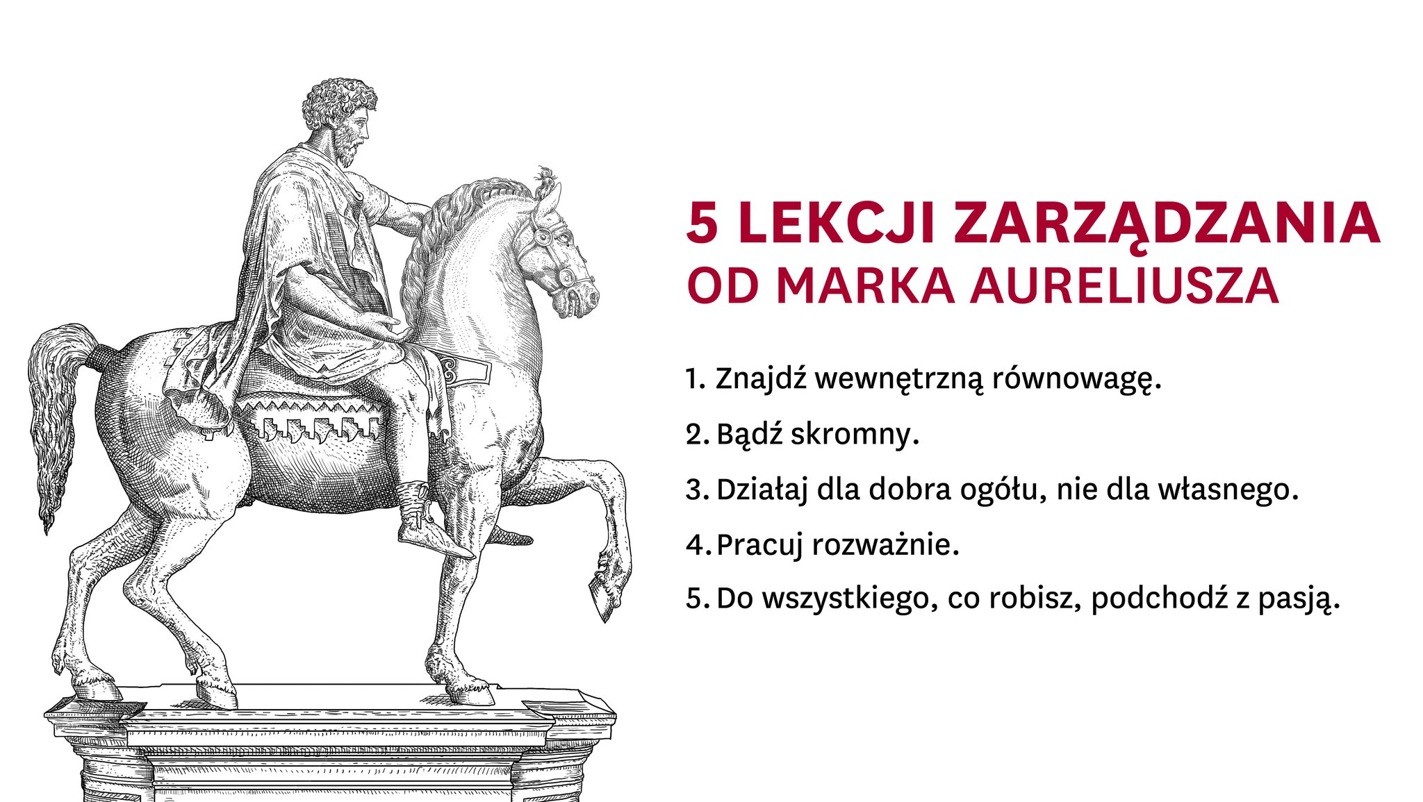 5 lekcji zarządzania od Marka Aureliusza