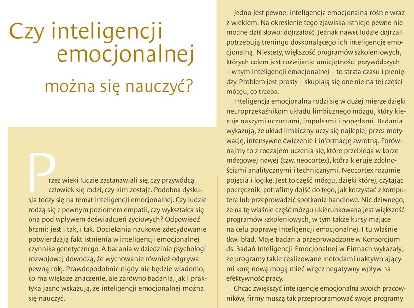 Co czyni cię przywódcą?